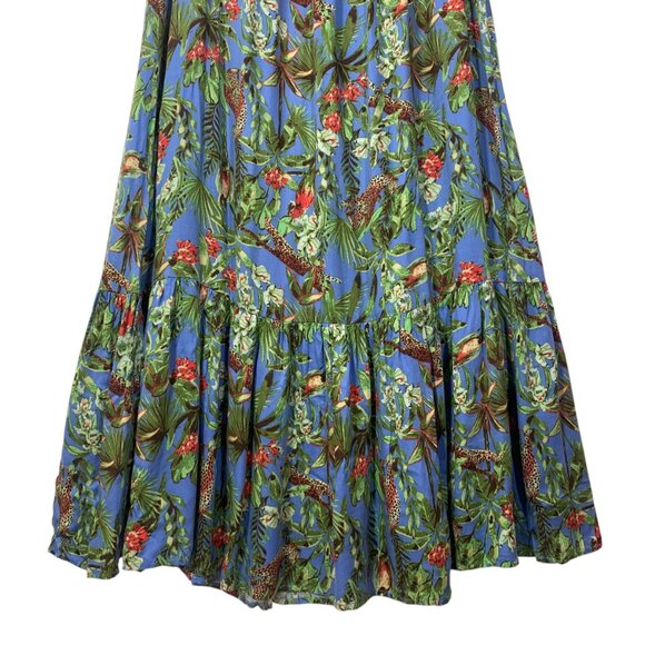 Halter  dress midi length floral and animal print  by Culture size medim - Picture 2 of 5